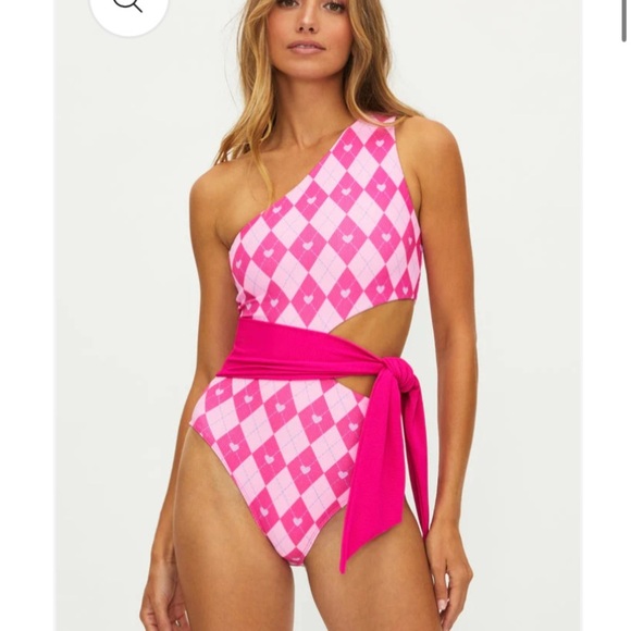 New! Beach Riot Carlie One Piece Cross My Heart one piece swimsuit 24259 - Picture 2 of 12